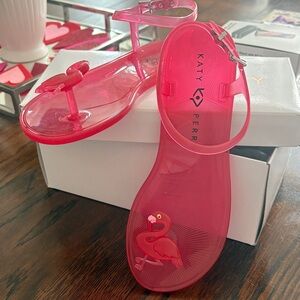 Katy Perry Collections Hot Pink Flamingo Sandals
